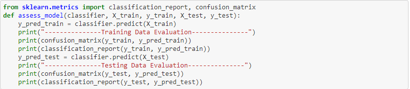 Model Assessment